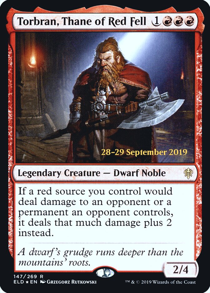 Torbran, Tano de Lapa Vermelha / Torbran, Thane of Red Fell - Magic: The Gathering - MoxLand