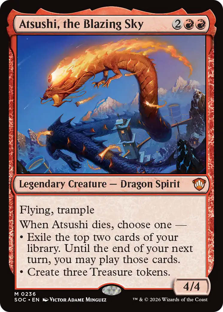 Atsushi, o Céu Flamejante / Atsushi, the Blazing Sky - Magic: The Gathering - MoxLand