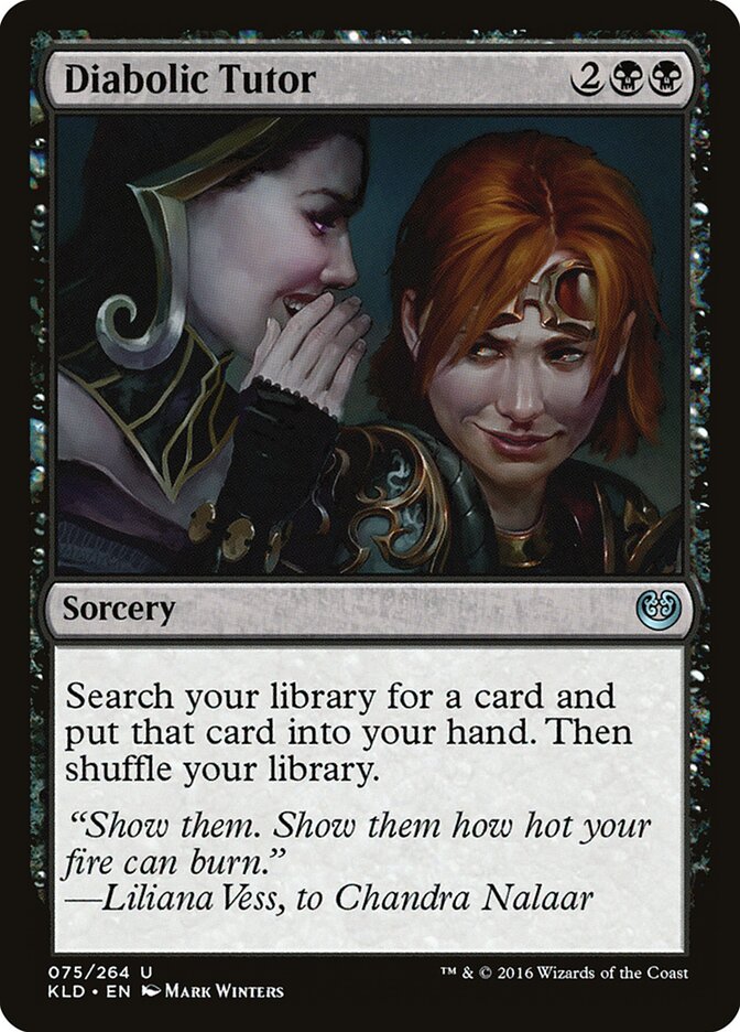 Tutor Diabólico / Diabolic Tutor - Magic: The Gathering - MoxLand