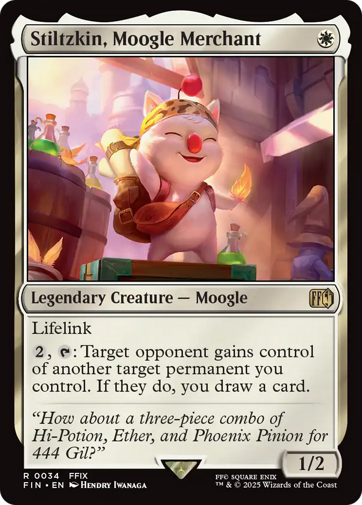 Stiltzkin, Mercador Moogle / Stiltzkin, Moogle Merchant - Magic: The Gathering - MoxLand