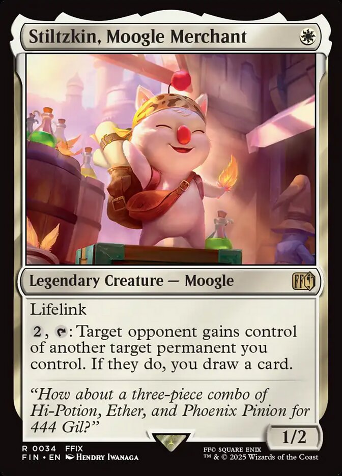 Stiltzkin, Mercador Moogle / Stiltzkin, Moogle Merchant - Magic: The Gathering - MoxLand