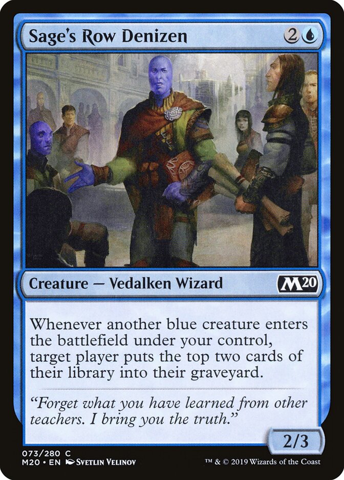 Habitante da Travessa dos Sábios / Sage's Row Denizen - Magic: The Gathering - MoxLand