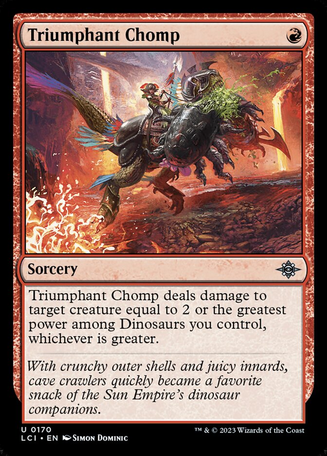 Nhoc Triunfante / Triumphant Chomp - Magic: The Gathering - MoxLand