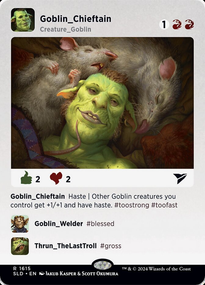 Chefe Goblin / Goblin Chieftain - Magic: The Gathering - MoxLand