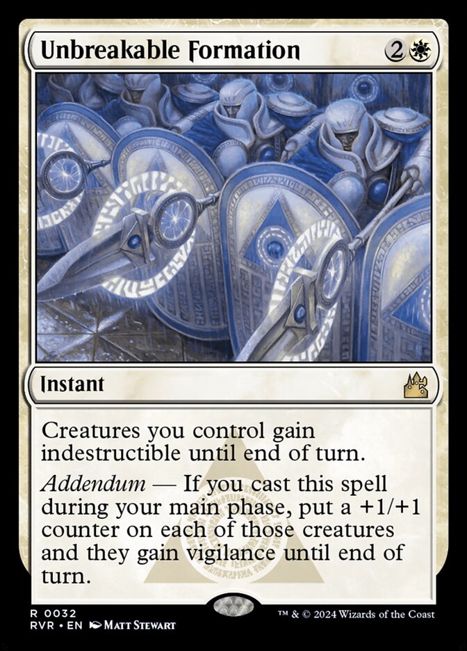 Formação Inquebrável / Unbreakable Formation - Magic: The Gathering - MoxLand