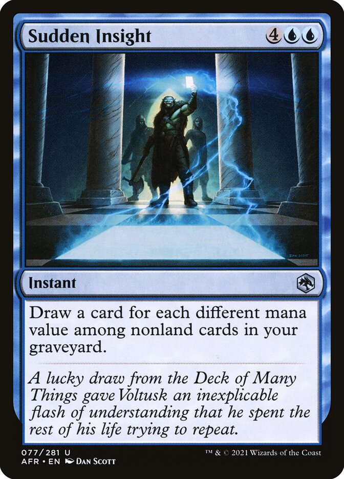 Percepção Súbita / Sudden Insight - Magic: The Gathering - MoxLand