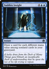 Percepção Súbita / Sudden Insight - Magic: The Gathering - MoxLand