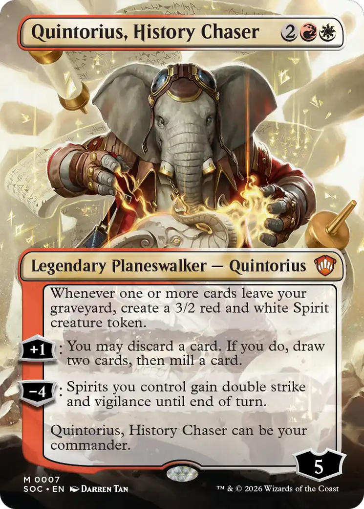 Quintorius, History Chaser - Magic: The Gathering - MoxLand