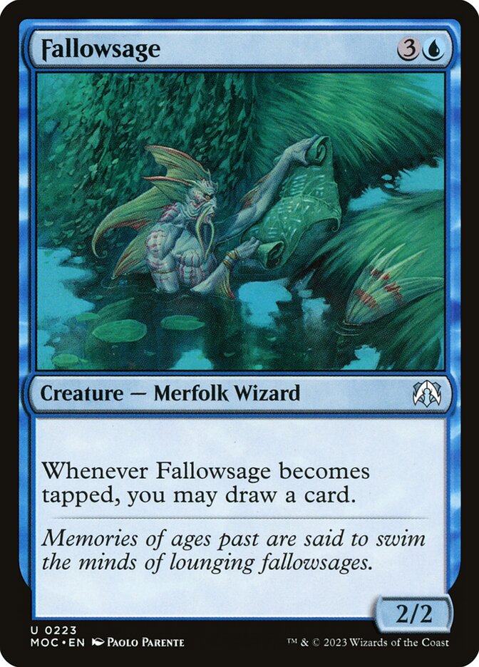 Pousiosábio / Fallowsage - Magic: The Gathering - MoxLand