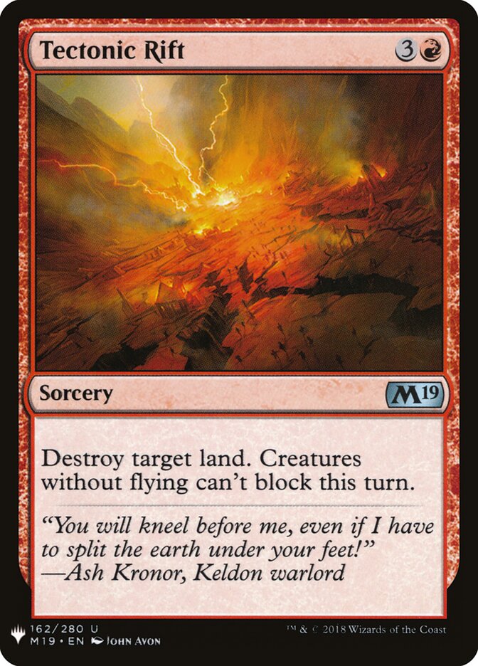 Fenda Tectônica / Tectonic Rift - Magic: The Gathering - MoxLand