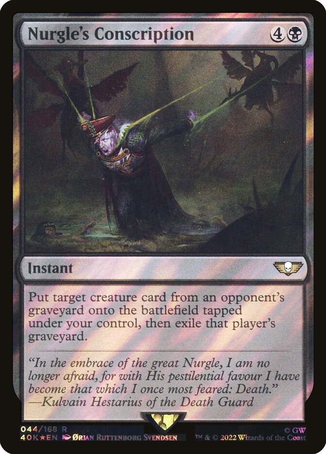 Conscrição de Nurgle / Nurgle's Conscription - Magic: The Gathering - MoxLand