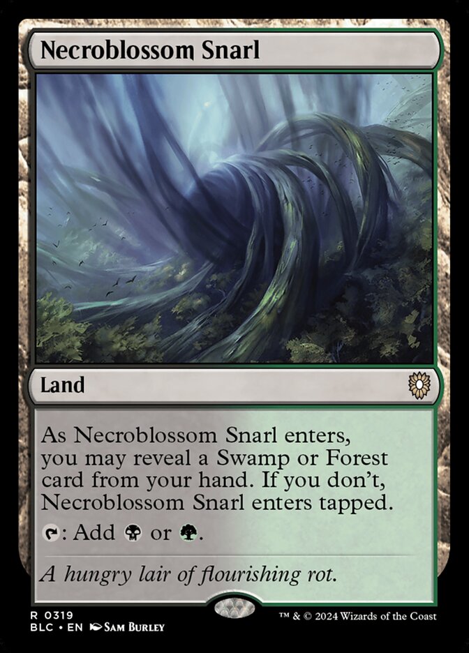 Liame da Necroflorescência / Necroblossom Snarl - Magic: The Gathering - MoxLand