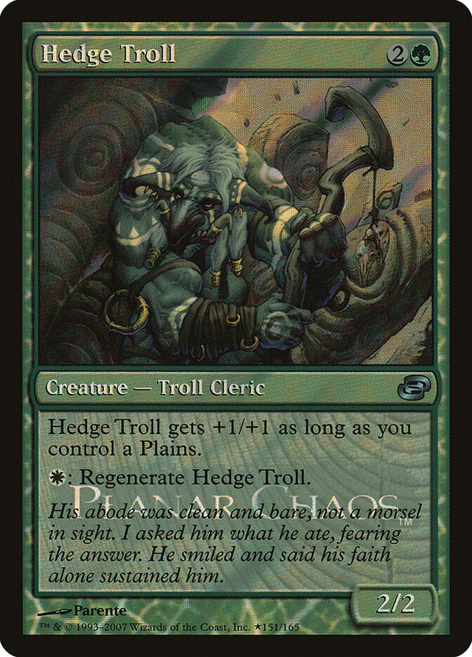 Trol de Cerco / Hedge Troll - Magic: The Gathering - MoxLand