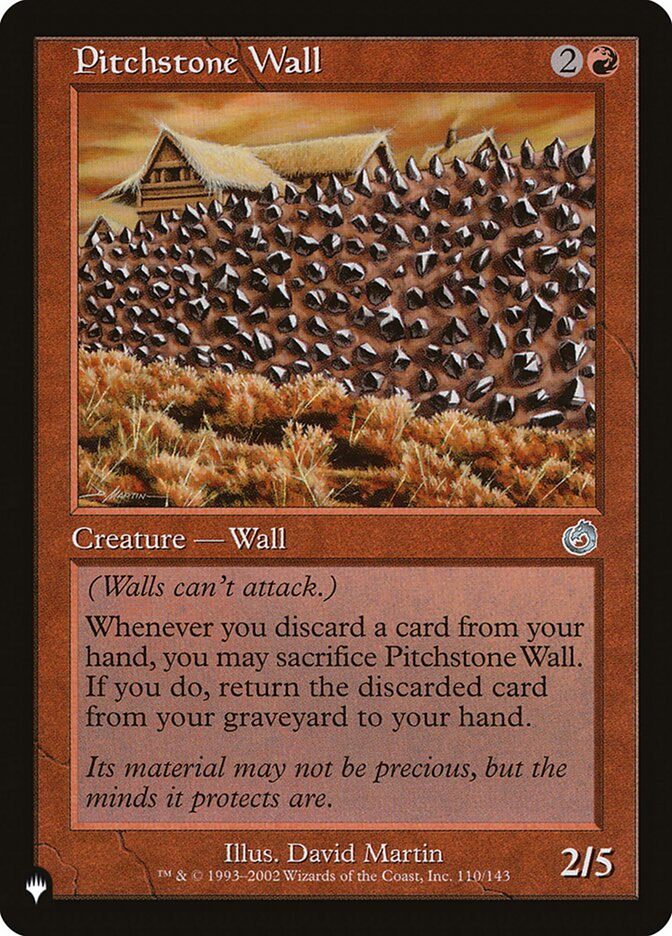 Barreira de Retinita / Pitchstone Wall - Magic: The Gathering - MoxLand