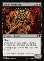 Arquidemônio do Shefet / Shefet Archfiend - Magic: The Gathering - MoxLand