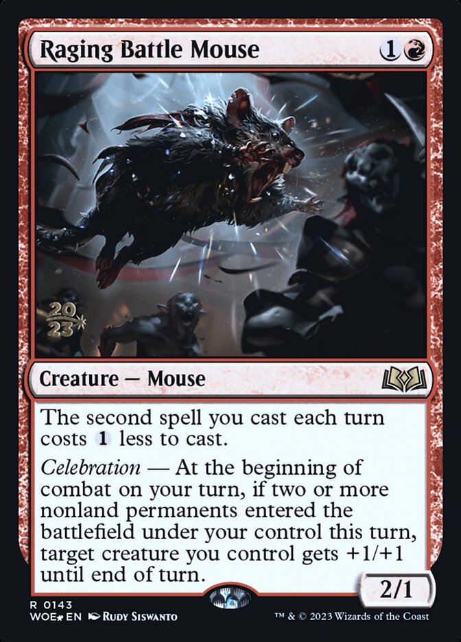 Camundongo de Batalha Enfurecido / Raging Battle Mouse - Magic: The Gathering - MoxLand