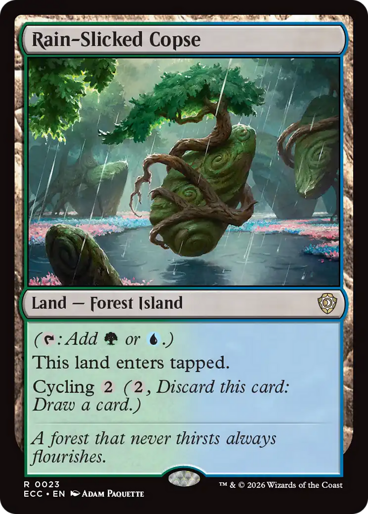 Rain-Slicked Copse - Magic: The Gathering - MoxLand