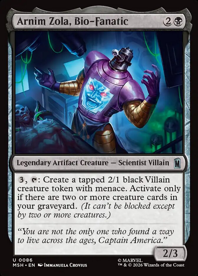 Arnim Zola, Bio-Fanatic - Magic: The Gathering - MoxLand