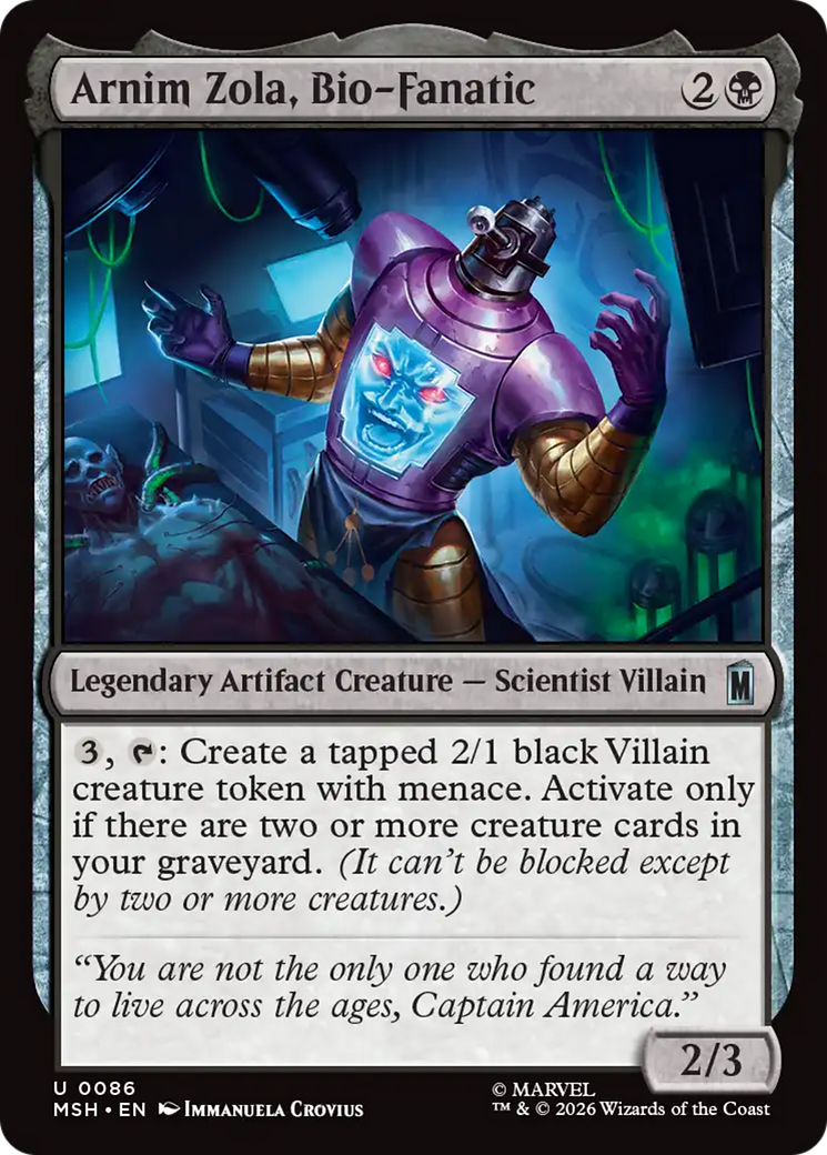 Arnim Zola, Bio-Fanatic - Magic: The Gathering - MoxLand