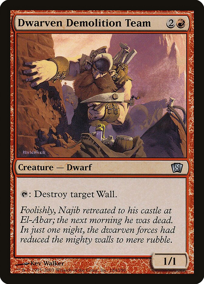 Equipe de Demolição dos Anões / Dwarven Demolition Team - Magic: The Gathering - MoxLand