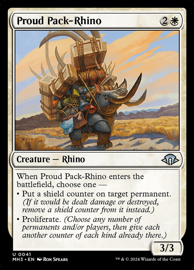 Rinoceronte da Manada Orgulhoso / Proud Pack-Rhino - Magic: The Gathering - MoxLand