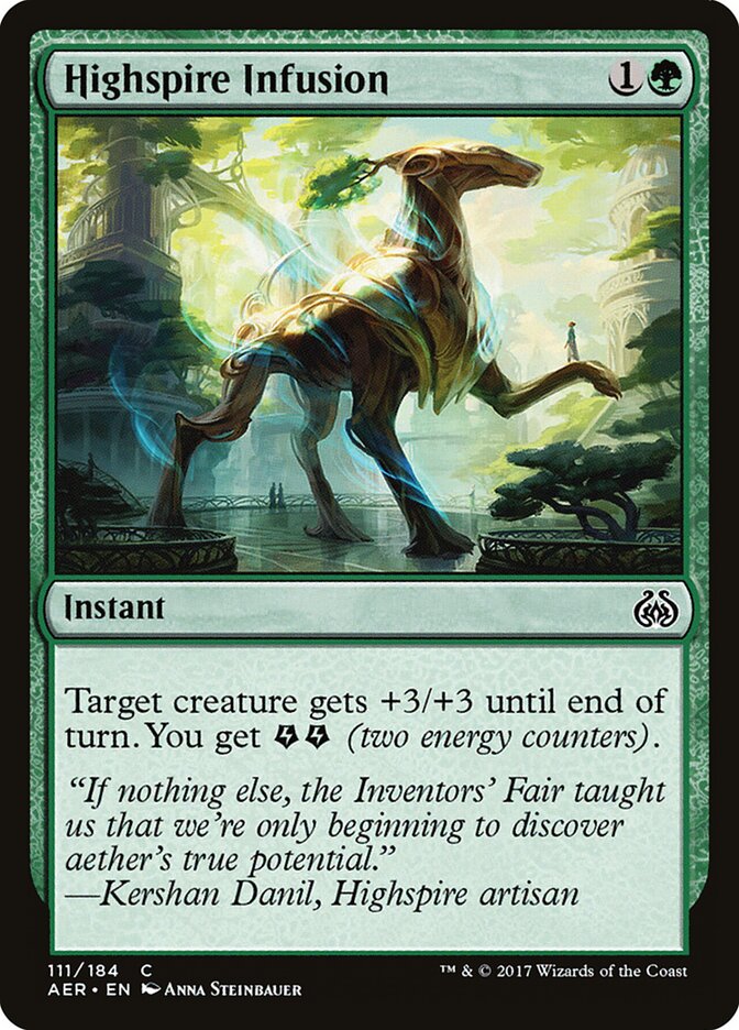 Infusão dos Espigões / Highspire Infusion - Magic: The Gathering - MoxLand