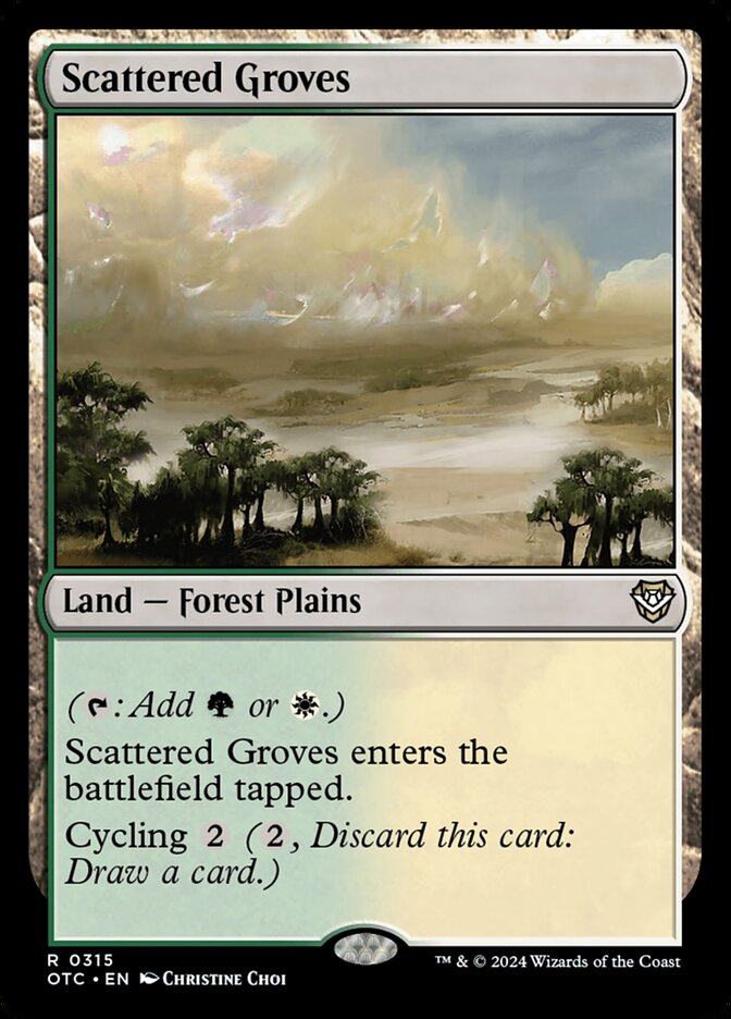 Bosques Esparsos / Scattered Groves - Magic: The Gathering - MoxLand