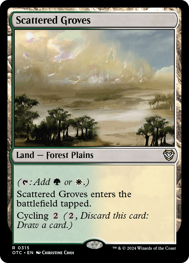 Bosques Esparsos / Scattered Groves - Magic: The Gathering - MoxLand