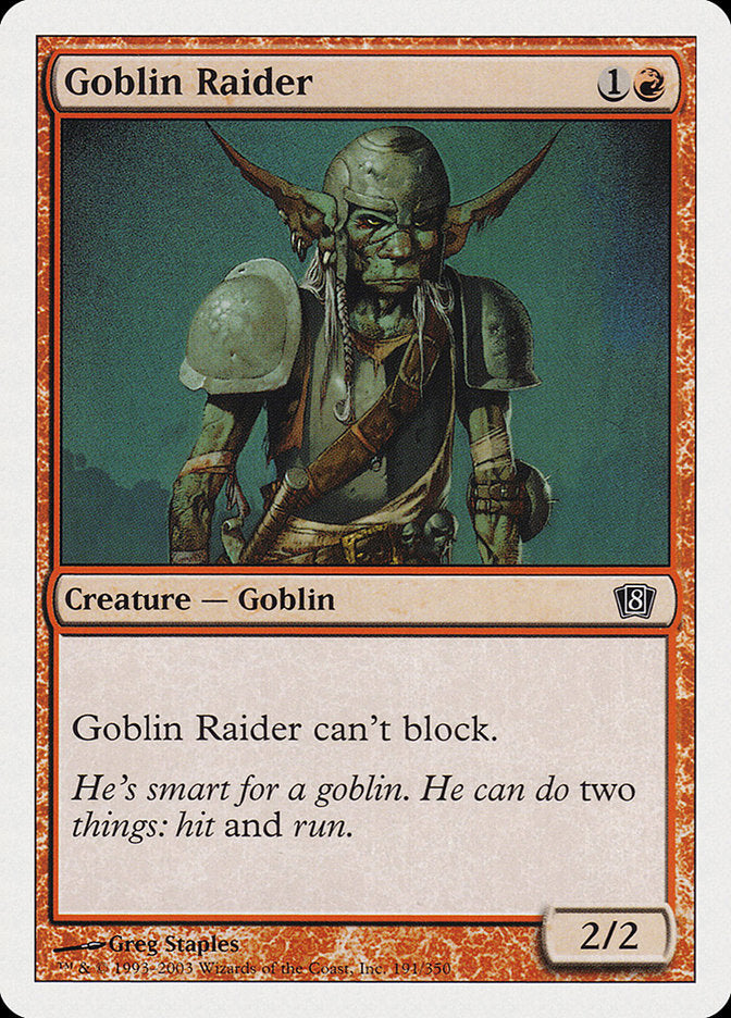 Goblin Salteador / Goblin Raider - Magic: The Gathering - MoxLand