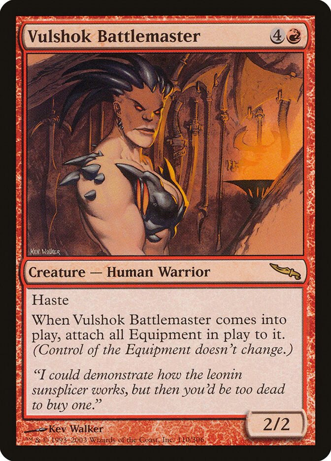 Vulshoque Mestre de Batalha / Vulshok Battlemaster - Magic: The Gathering - MoxLand