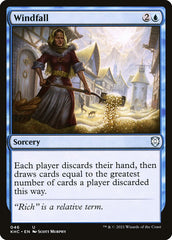 Sorte Inesperada / Windfall - Magic: The Gathering - MoxLand