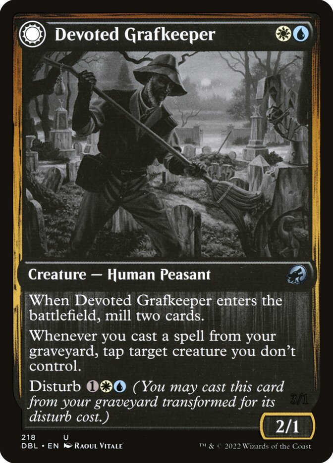 Zelador de Cemitério Devotado / Devoted Grafkeeper - Magic: The Gathering - MoxLand