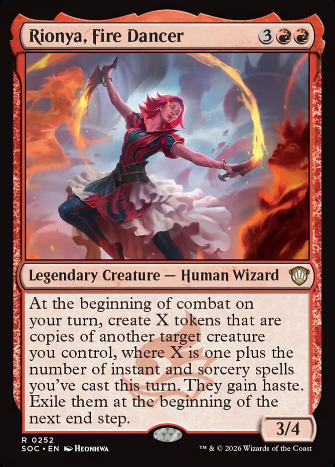 Rionya, Dançarina do Fogo / Rionya, Fire Dancer - Magic: The Gathering - MoxLand