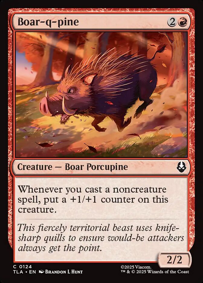 Javali-espinho / Boar-q-pine - Magic: The Gathering - MoxLand