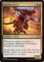 Diabo do Pandemônio / Mayhem Devil - Magic: The Gathering - MoxLand
