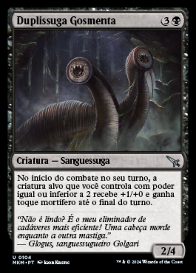 Duplissuga Gosmenta / Slimy Dualleech - Magic: The Gathering - MoxLand