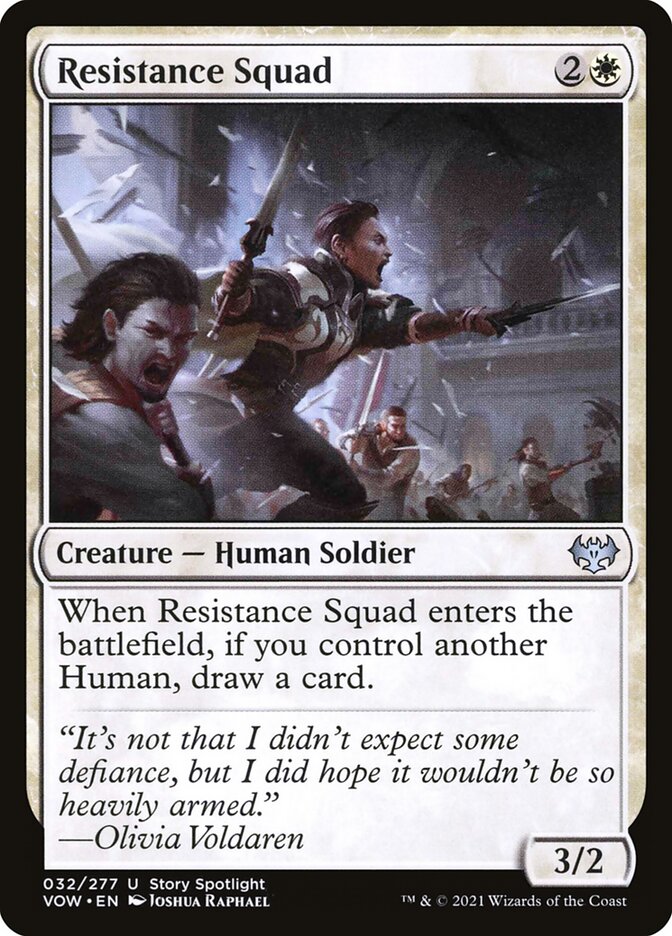 Esquadrão da Resistência / Resistance Squad - Magic: The Gathering - MoxLand