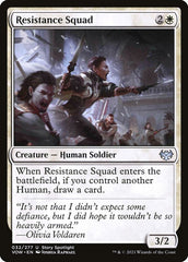 Esquadrão da Resistência / Resistance Squad - Magic: The Gathering - MoxLand