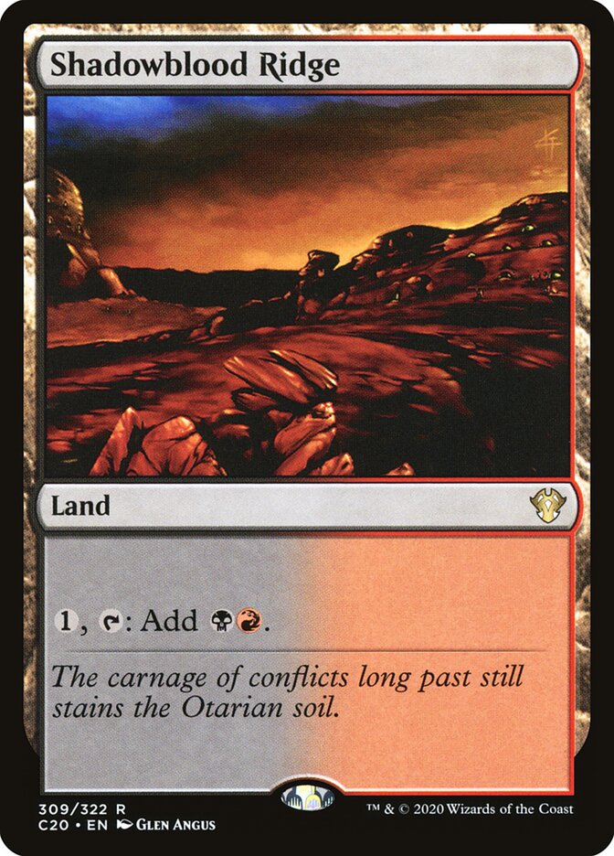 Serra de Sanguesombra / Shadowblood Ridge - Magic: The Gathering - MoxLand
