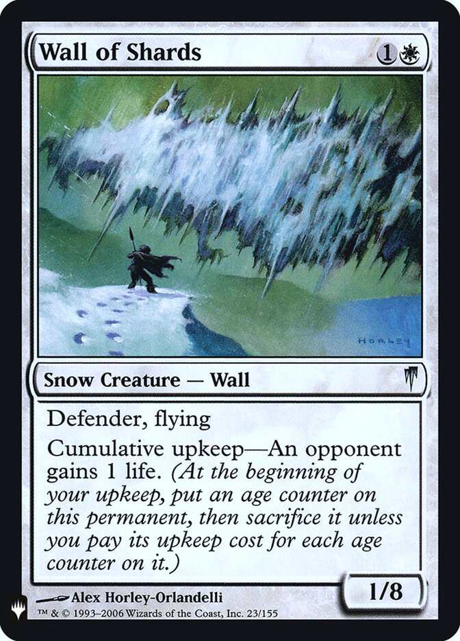 Barreira de Estilhaços / Wall of Shards - Magic: The Gathering - MoxLand