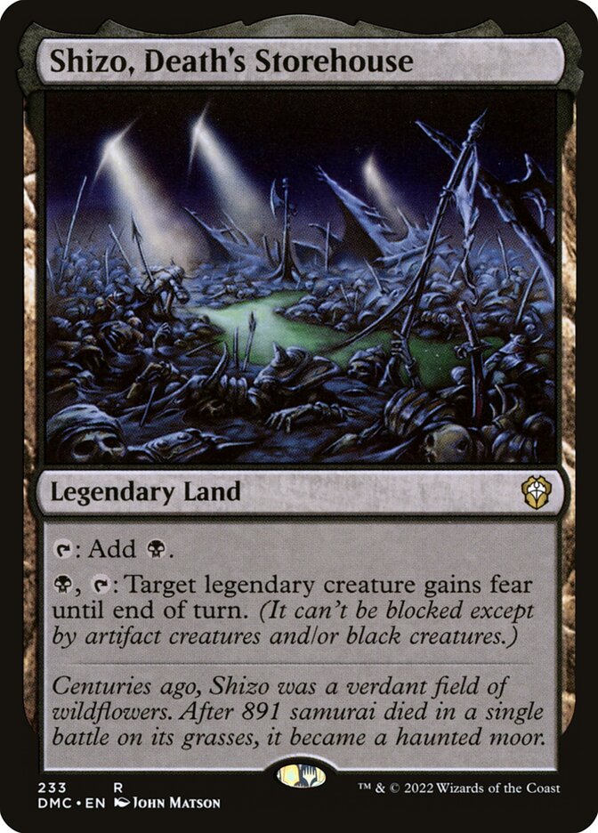 Shizo, o Armazém da Morte / Shizo, Death's Storehouse - Magic: The Gathering - MoxLand