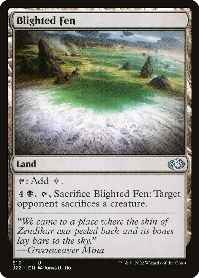 Charco Flagelado / Blighted Fen - Magic: The Gathering - MoxLand