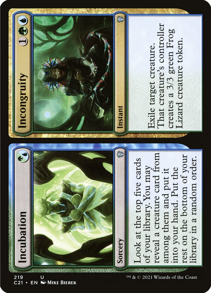 Incubação / Incongruência / Incubation / Incongruity - Magic: The Gathering - MoxLand