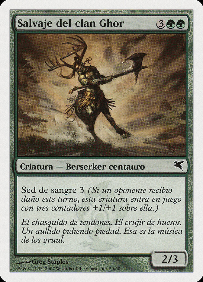 Selvagem do Clã de Ghor / Ghor-Clan Savage - Magic: The Gathering - MoxLand