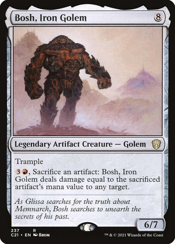 Bosh, Golem de Ferro / Bosh, Iron Golem - Magic: The Gathering - MoxLand