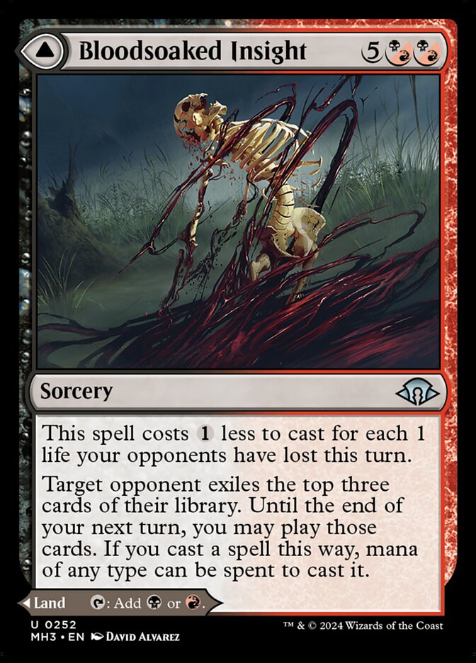 Percepção Ensanguentada / Bloodsoaked Insight - Magic: The Gathering - MoxLand
