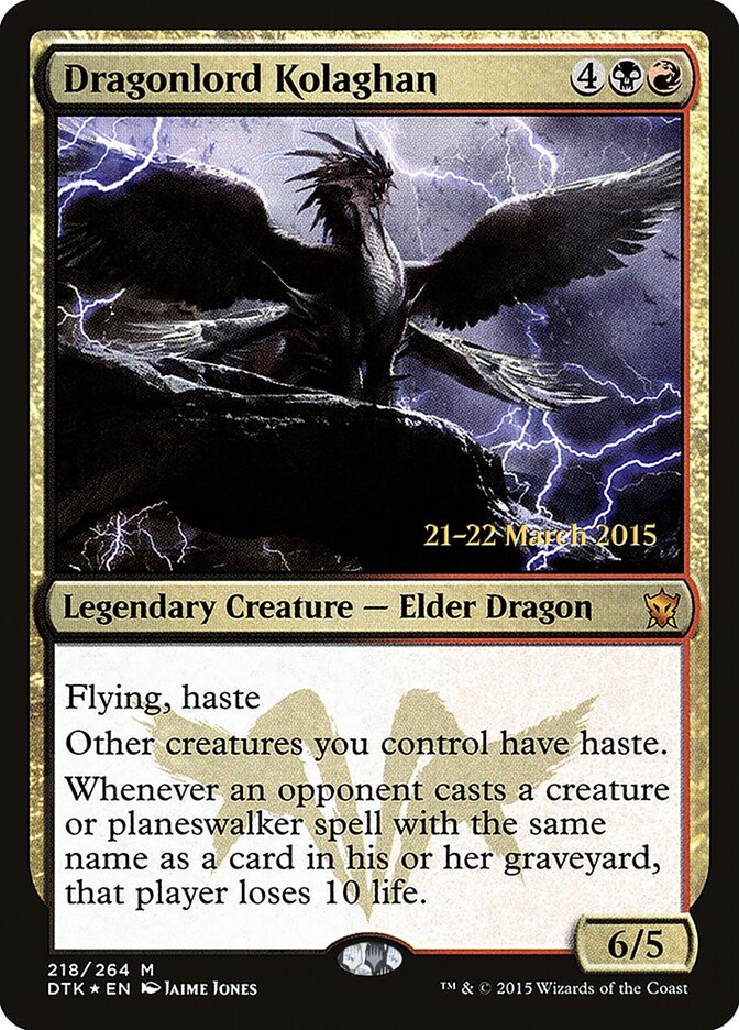 Kolaghan, Soberana Dragoa / Dragonlord Kolaghan - Magic: The Gathering - MoxLand
