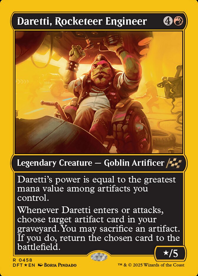 Daretti, Engenheiro Fogueteiro / Daretti, Rocketeer Engineer - Magic: The Gathering - MoxLand