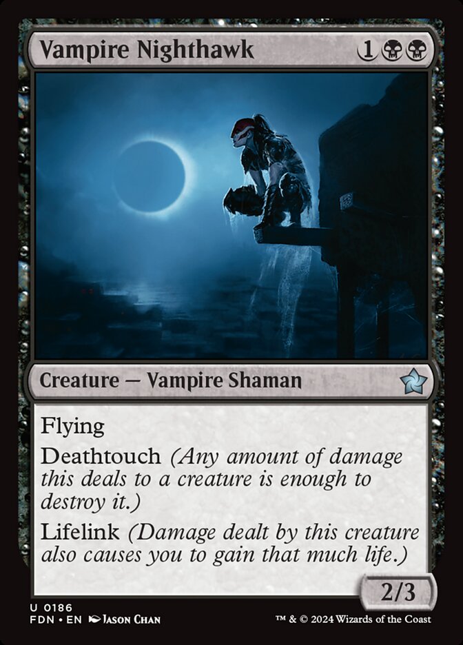 Vampiro Falcão-da-Noite / Vampire Nighthawk - Magic: The Gathering - MoxLand