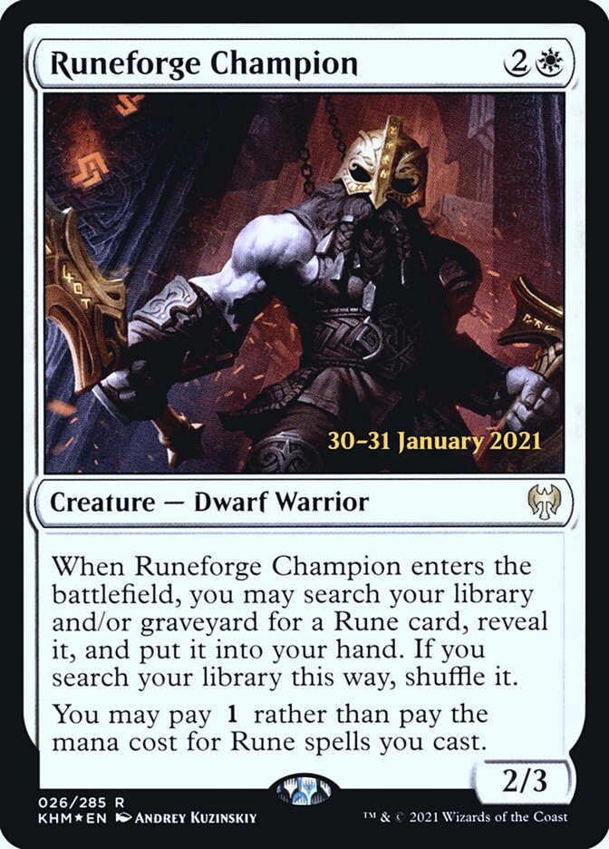 Campeão da Forja Rúnica / Runeforge Champion - Magic: The Gathering - MoxLand